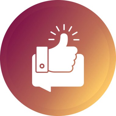 Başparmağını kaldır. Basit resimleme