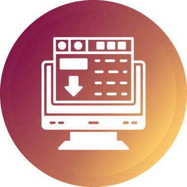 Modern simgenin vektör illüstrasyonu