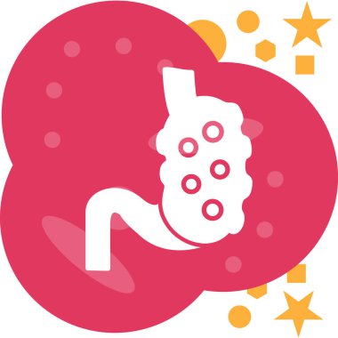 Midem. Web simgesi basit illüstrasyon