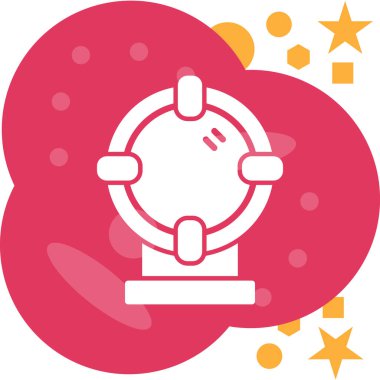 Şirin bir çizgi film simgesinin vektör çizimi