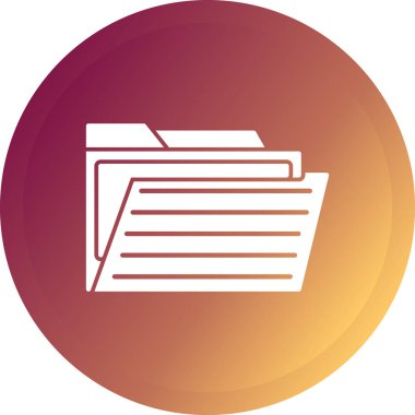 Belge simgesinin vektör illüstrasyonu