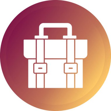 Seyahat için bir çantanın vektör illüstrasyonu