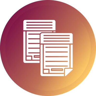 Dosya simgesinin vektör illüstrasyonu