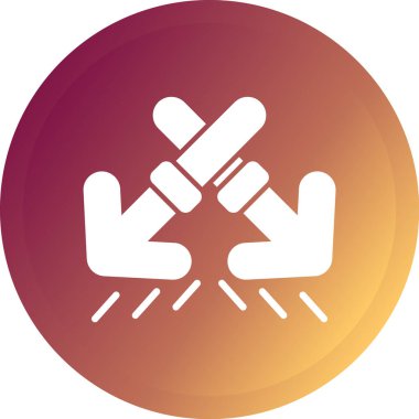 Tek bir simgenin vektör illüstrasyonu