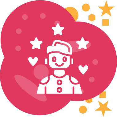 robot. Web simgesi basit tasarım