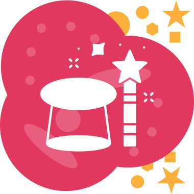 davul ve yıldızlar, vektör çizimi