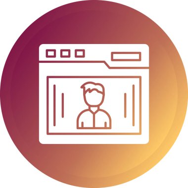 İnsan simgesinin vektör illüstrasyonu