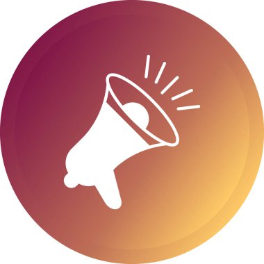 megafon simgesinin vektör illüstrasyonu