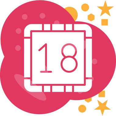 vektör Takvimi Simgesi illüstrasyonu