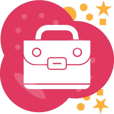 çanta çantası simgesi - taslak biçimi