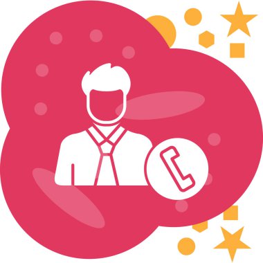 Bir insan simgesinin vektör illüstrasyonu