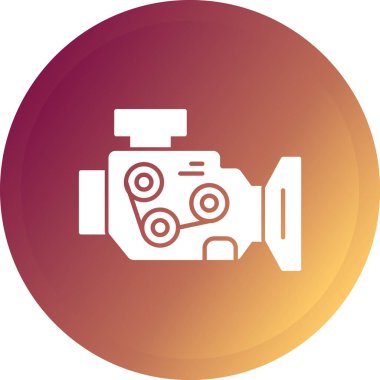 Kamera. Web simgesi basit illüstrasyon