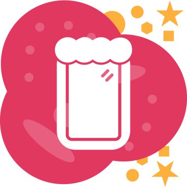 bira şişesi simgesi, vektör illüstrasyonu