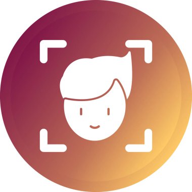 Sakal simgesi olan bir adamın vektör çizimi