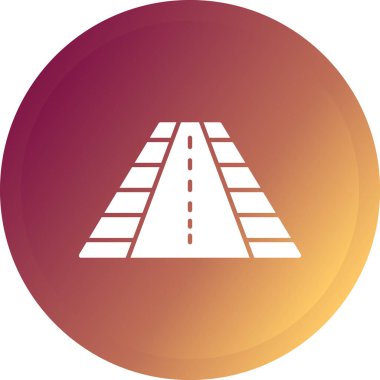 yol simgesi vektör illüstrasyonu