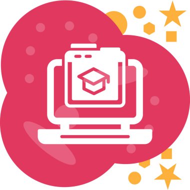 modada izole edilmiş dizüstü bilgisayar simgesi