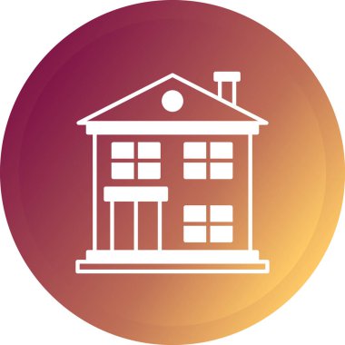 okul binası kutsal kişilerin resmi, vektör çizim