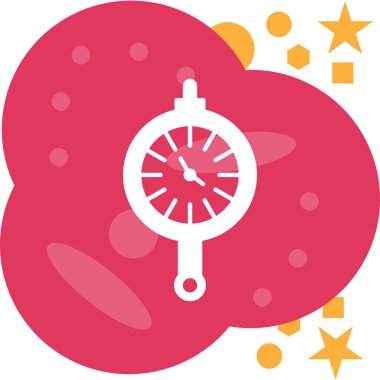 Zaman saatinin vektör illüstrasyonu