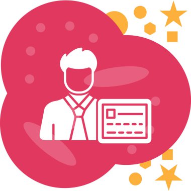 İnternette. Web simgesi basit illüstrasyon