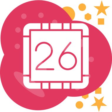 Takvim simgesi, vektör çizimi