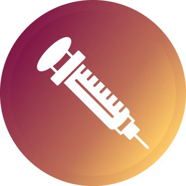 Bir şırınga simgesinin vektör çizimi