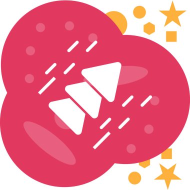 Ay. Web simgesi basit illüstrasyon