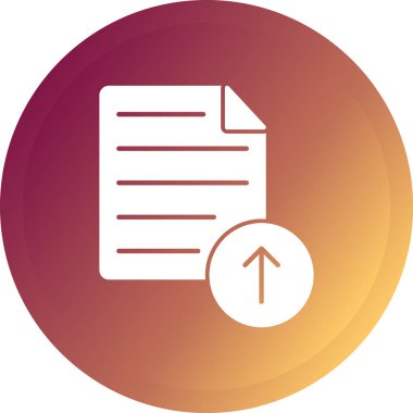 Belge. Web simgesi basit illüstrasyon