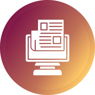 güzel dizin vektör satırı simgesi