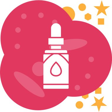 Parfüm şişesinin vektör çizimi