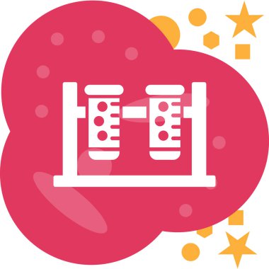 Havai fişekler. Web simgesi basit tasarım