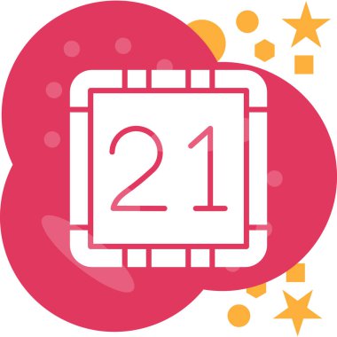 Takvim simgesi vektör illüstrasyonu