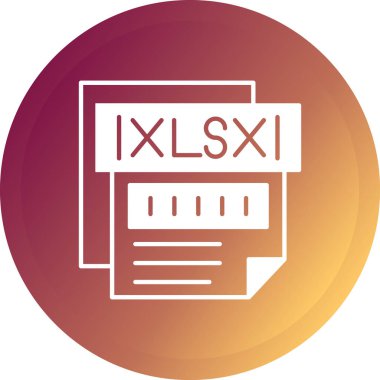 xls dosya biçimi vektör illüstrasyonu