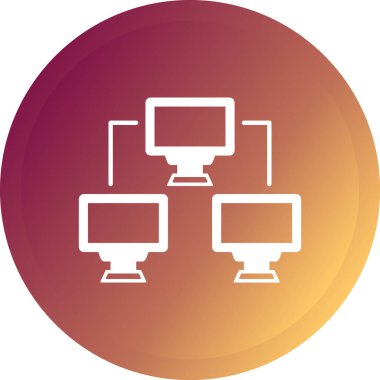 Benzersiz Lcd TV vektör simgesi