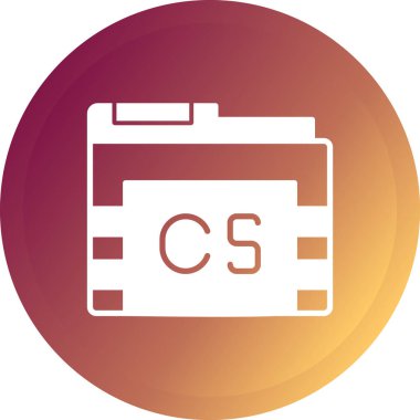 Dosya biçim simgesinin vektör illüstrasyonu