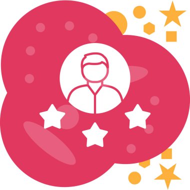 yıldız simgesi vektör illüstrasyonu