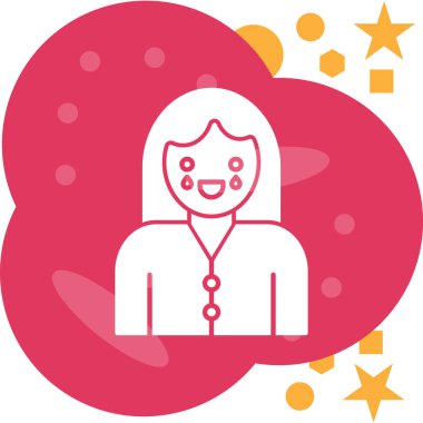 avatar. Web simgesi basit illüstrasyon