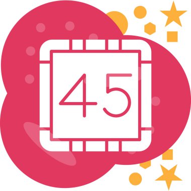 Bir takvim simgesinin vektör illüstrasyonu