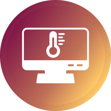 bilgisayar ekran simge vektör çizim