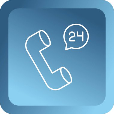 Arama Merkezi simgesi, vektör en iyi düz simgesi