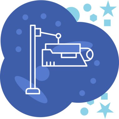 Çizgi film arkaplanının vektör çizimi