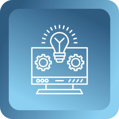 ampul simgesi, vektör illüstrasyonu