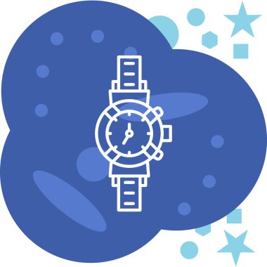 izle simge vektör illüstrasyonu