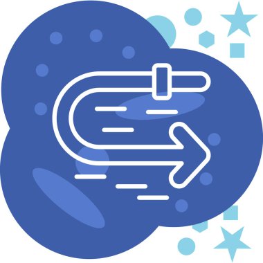 Şirin bir simgenin vektör illüstrasyonu