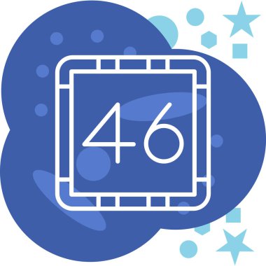 54 modern simge, vektör illüstrasyonu