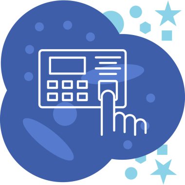 Hesap makinesinin vektör çizimi