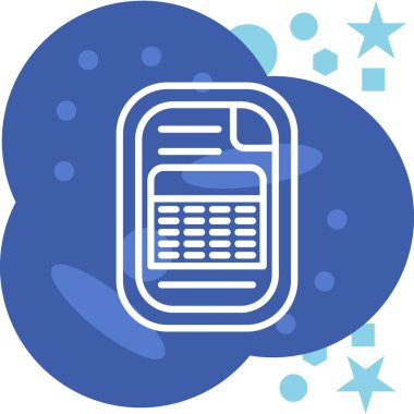 Takvim simgesi, vektör illüstrasyonu basit tasarım