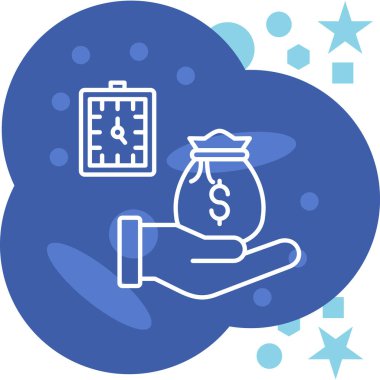 Para çantası. Basit resimleme