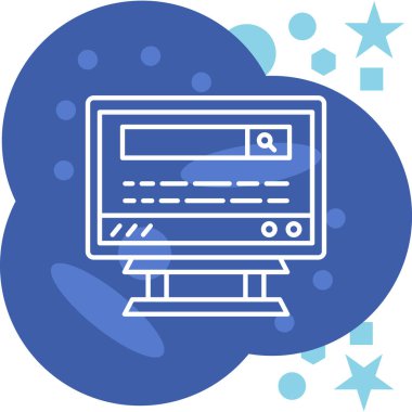 Ağ simgesi. vektör illüstrasyonu