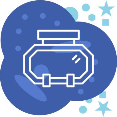 Alışveriş poşeti ikon vektör illüstrasyonu