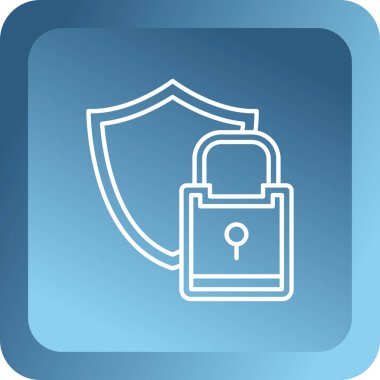 ikon vektör illüstrasyonunu kilitle